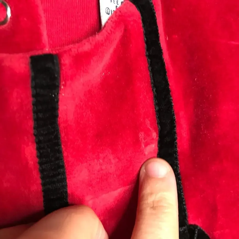 VTG Gymboree Red Velvet Velour Holiday Dress 90s